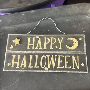 Target Black and Gold Halloween Sign